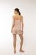 Beige top and shorts with piping, XS, 97% віскоза
3% еластан